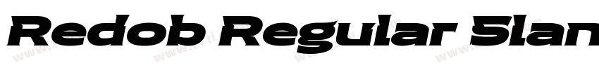Redob Regular Slant字体转换